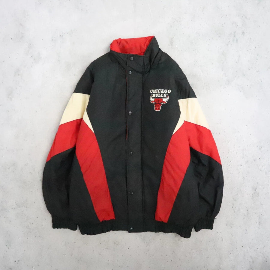 Vintage Chicago Bulls Chalk Line Puffer Jacket Large