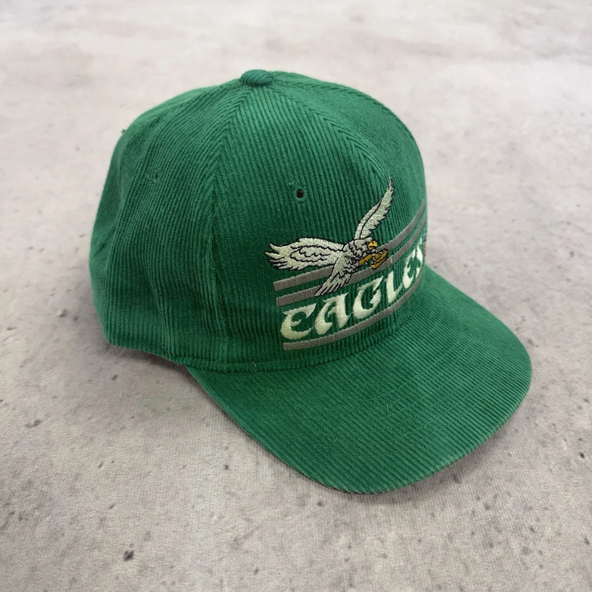 Vintage Philadelphia Eagles Ted Fletcher Corduroy Snapback Hat
