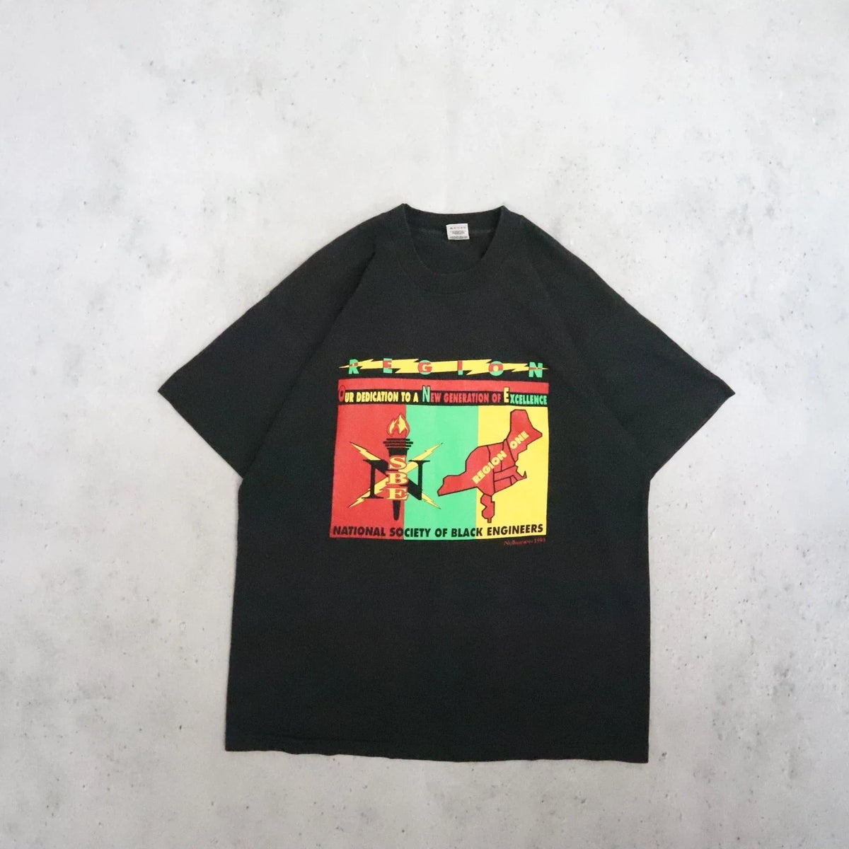Vintage National Society Black Engineers T-Shirt 90s