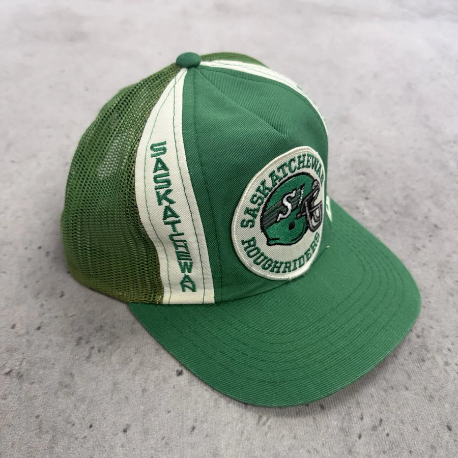 Vintage Saskatchewan Roughriders Trucker Snapback Hat Cap