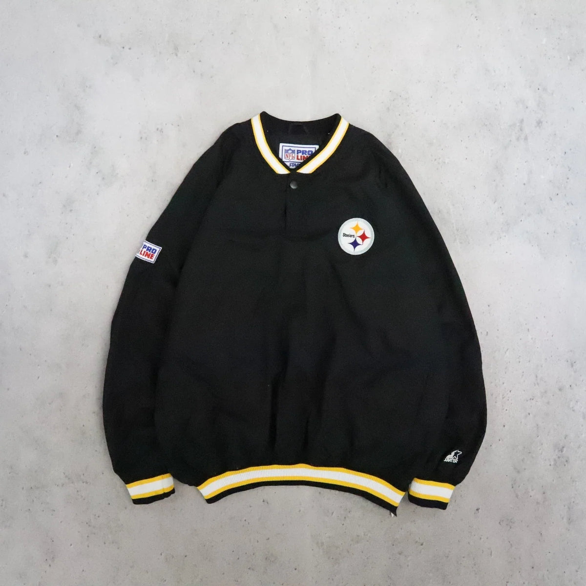 Vintage Pittsburgh Steelers Starter Pullover Windbreaker Light Jacket 2XL