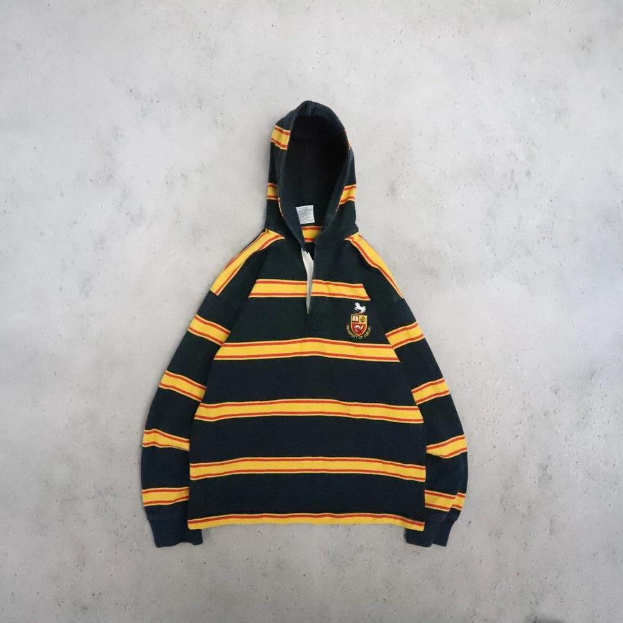 Vintage University Of Guelph Barbarian Hooded Rugby Shirt