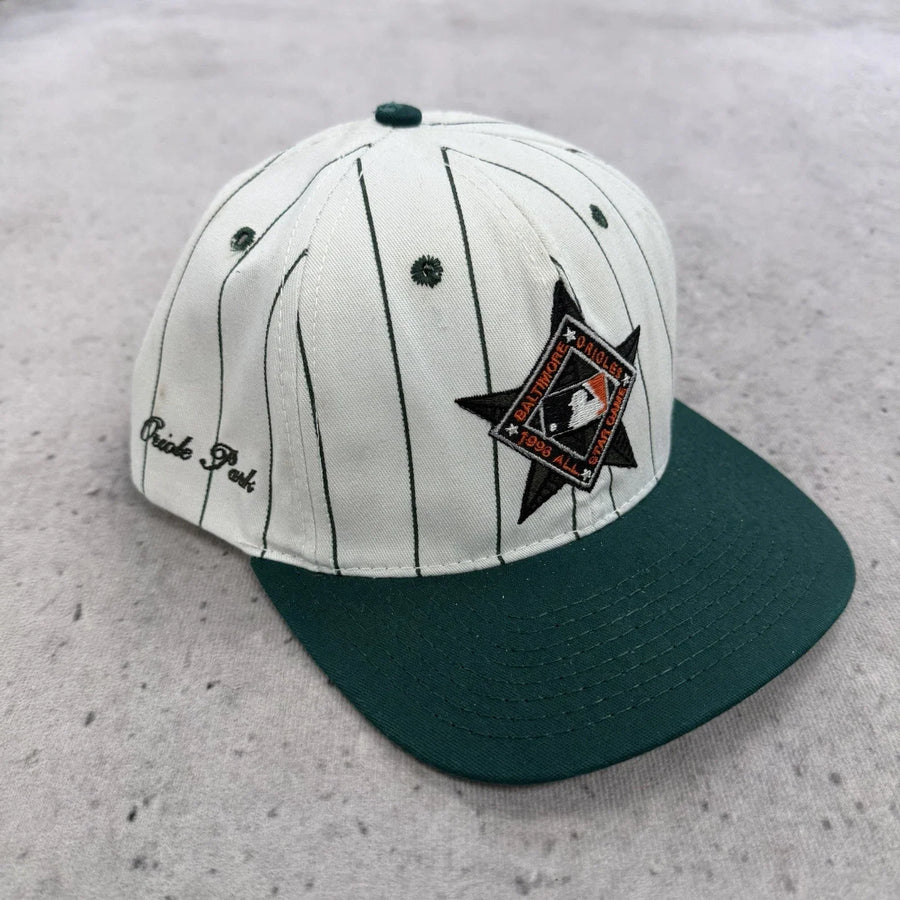Vintage Baltimore Orioles The Game Pinstripe Snapback Hat Cap