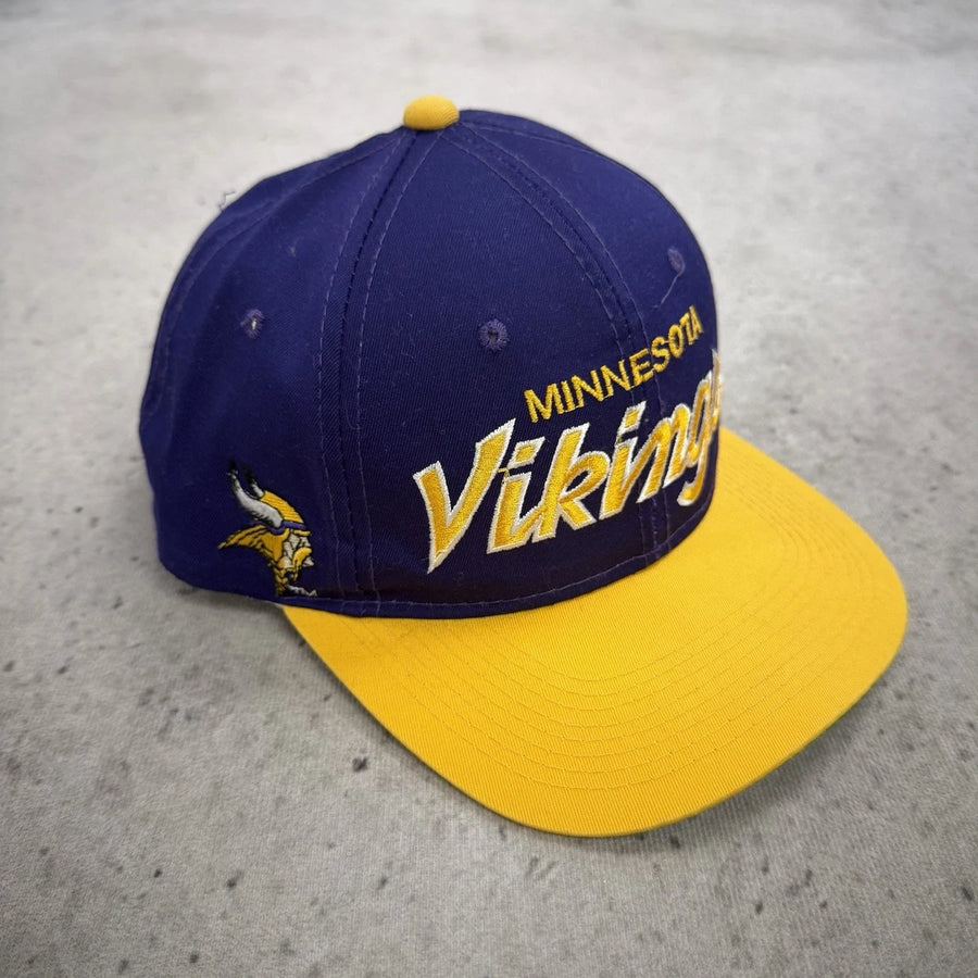 Minnesota Vikings Script Sports Specialties Snapback Hat Cap