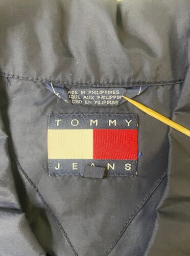 Vintage Tommy Hilfiger Jeans Windbreaker Light Jacket Size XL Blue