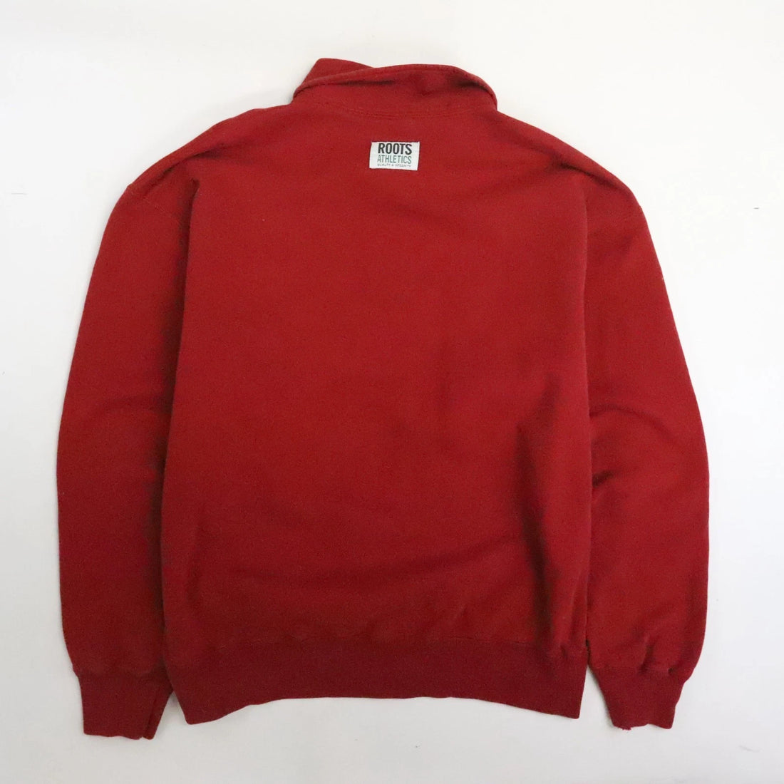 Vintage Roots Canada 1/4 Zip Pullover Sweatshirt Size Large Red