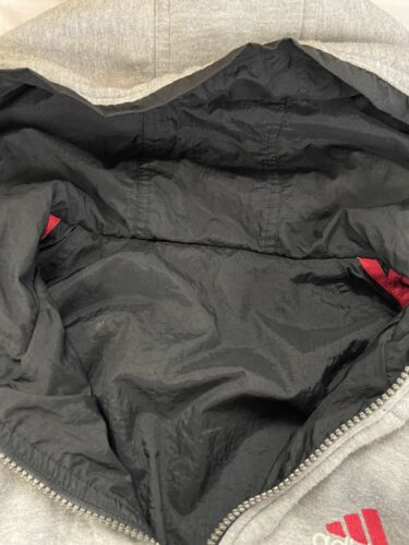 Vintage Adidas Bomber Jacket Size Medium Embroidered Reversible