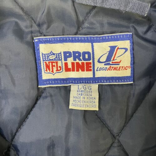 Vintage Dallas Cowboys Logo Athletic Puffer Jacket Size Large NFL