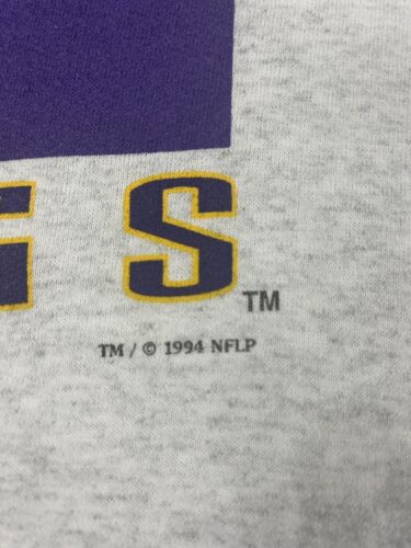 Vintage NFL Minnesota Vikings Sweatshirt 1994 Size XL Made in USA