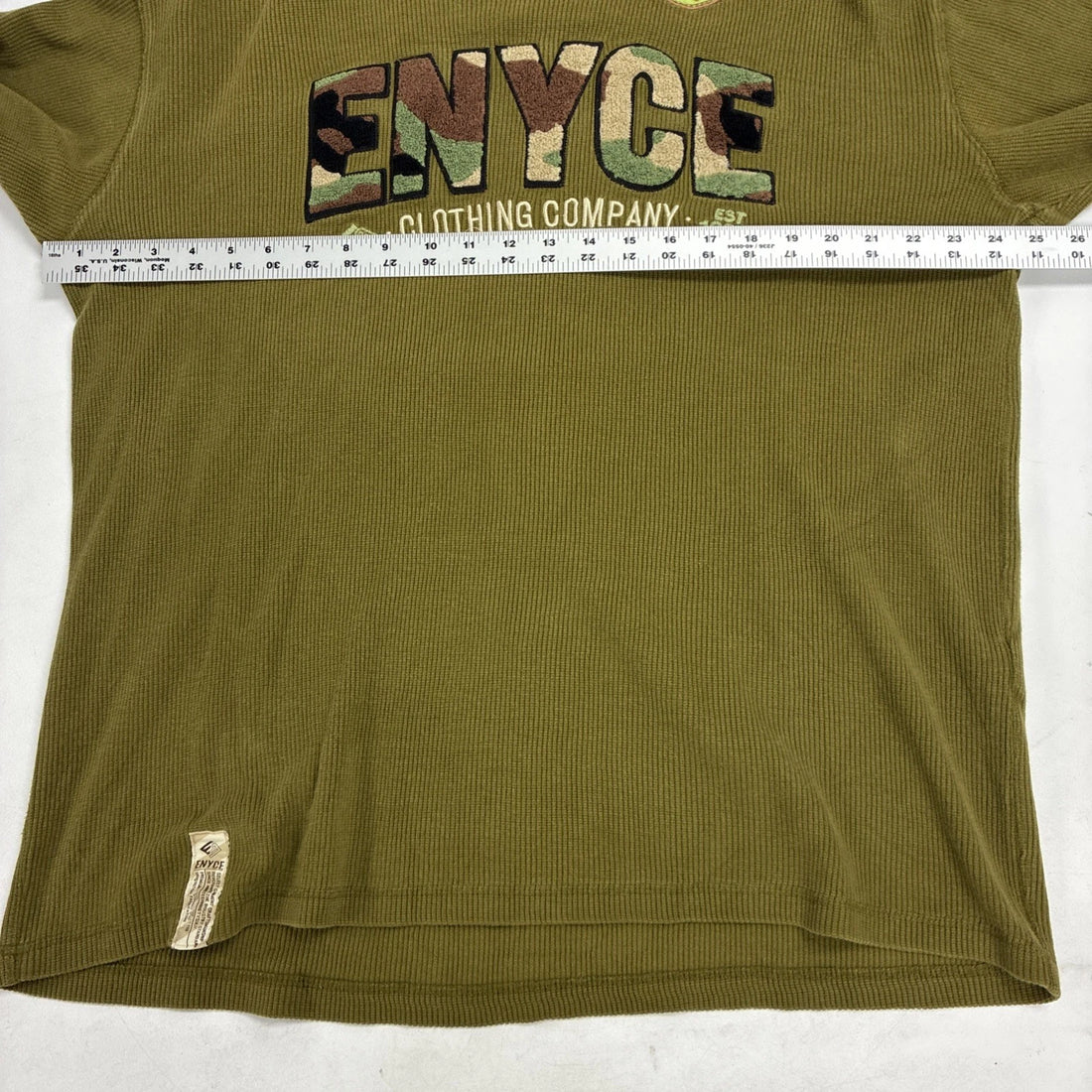 Enyce Thermal Long Sleeve T-Shirt Size XL Y2K
