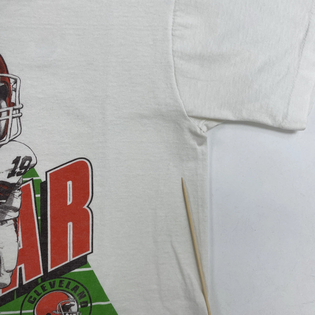 Vintage Cleveland Browns Bernie Kosar Caricature T-Shirt Size Small 1987 80s NFL