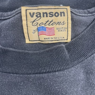Vintage Vanson Leathers T-Shirt Size XL Black 90s