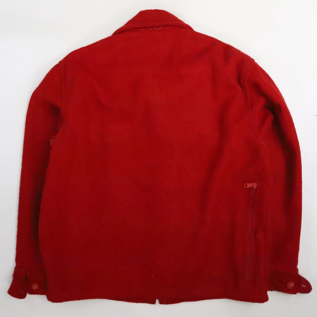 Vintage Johnson Woolen MIlls Wool Jacket Size Large Red