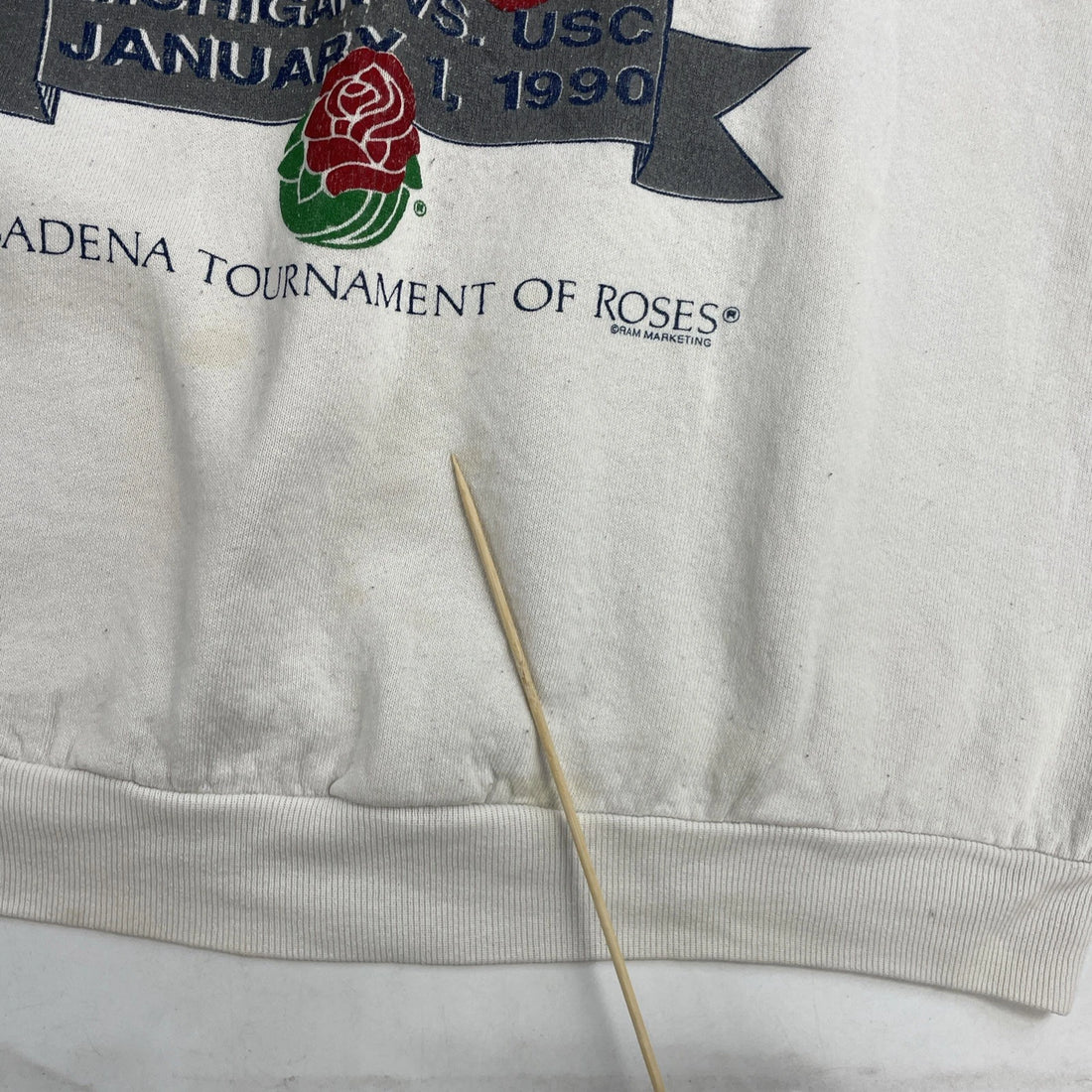 Vintage Michigan Wolverines 1990 Rose Bowl Crewneck Sweatshirt Size XL NCAA