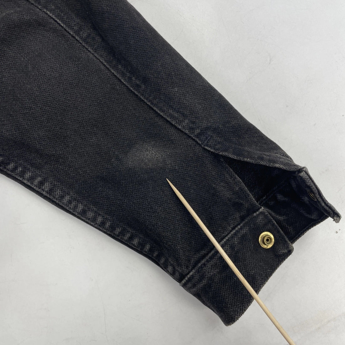 Vintage Wrangler Western Denim Trucker Jacket Size Medium Black