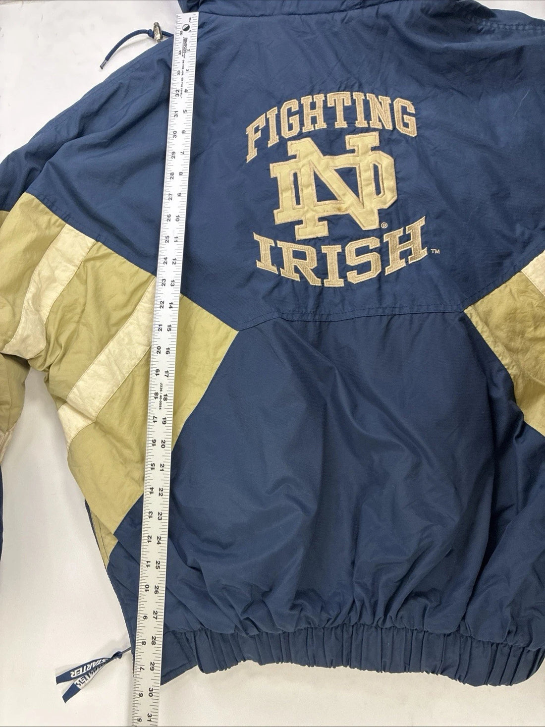 Notre Dame Fighting Irish Starter Puffer Jacket Size XL Vintage 90s NCAA