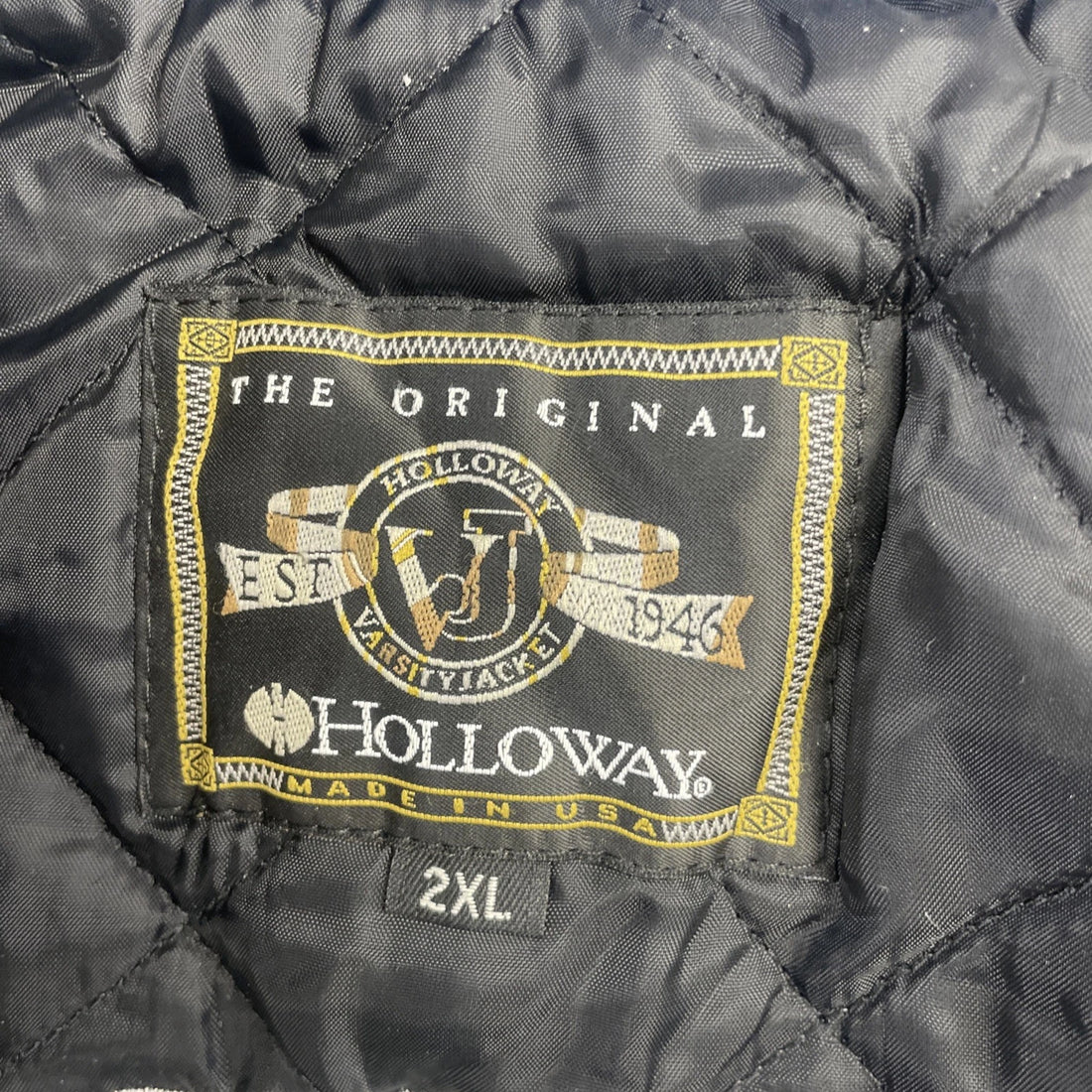 Vintage Lincoln Railsplitters Soccer Leather Wool Varsity Jacket Size 2XL