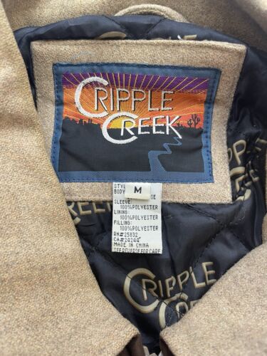 Cripple Creek retailer Brown Wool Bomber Jacket SZ xxl