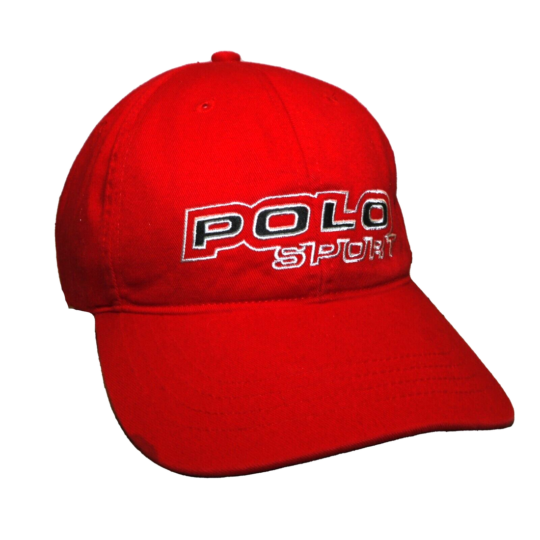 Vintage Polo Sport Ralph Lauren Strapback Hat OSFA Red 90s