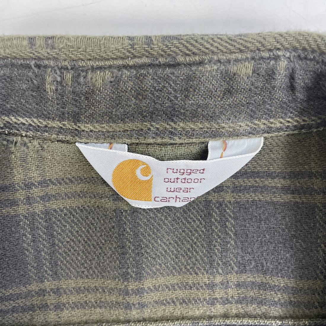 Vintage Carhartt Rugged Button Up Shirt Size XL Plaid