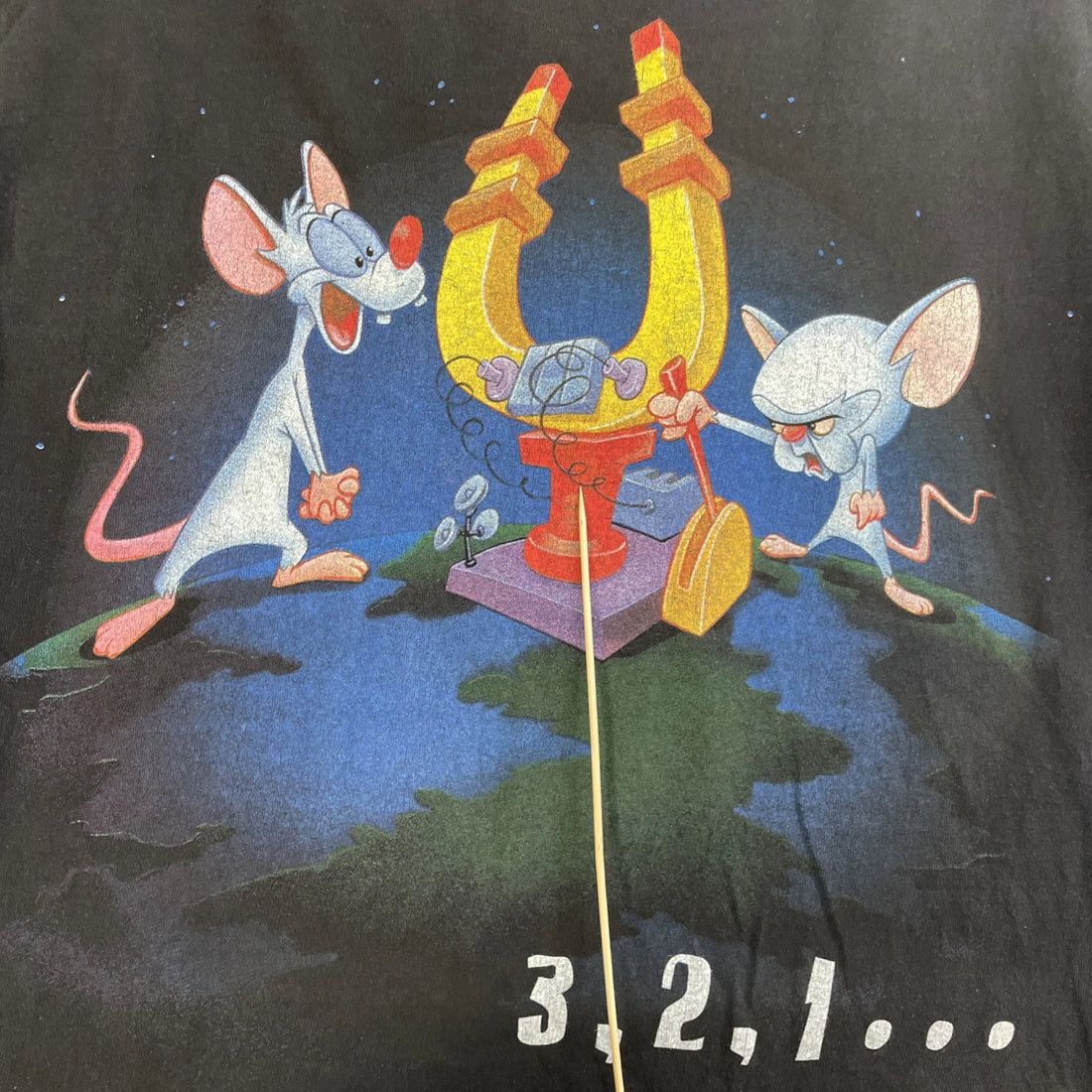 Vintage Pinky & The Brain T-Shirt Size XL 1994 90s
