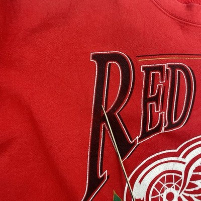 Vintage Detroit Red Wings Sweatshirt Crewneck Size 2XL 90s NHL