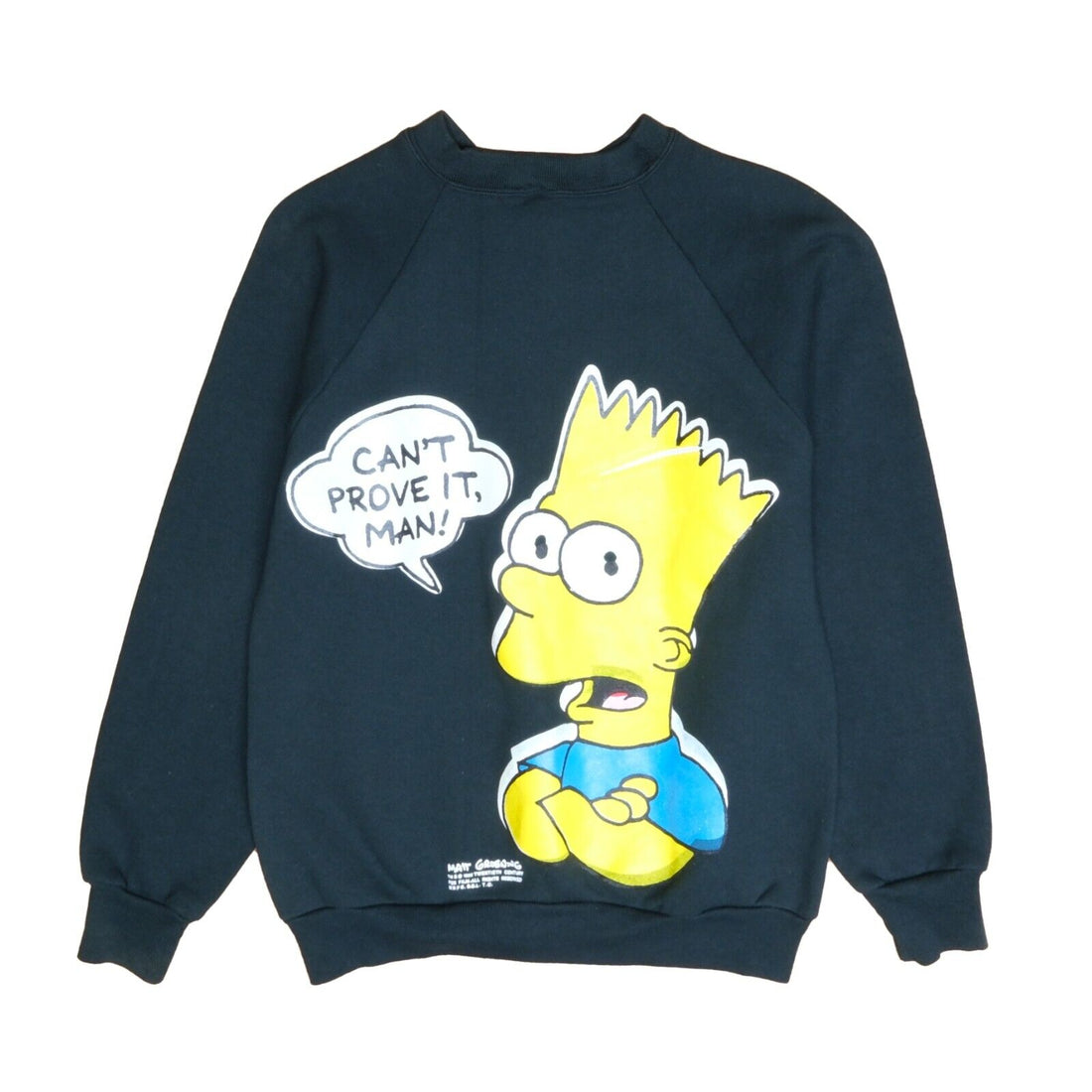 Vintage The Simpsons Lisa Bart Did It Sweatshirt Medium TV Cartoon 1990 90s