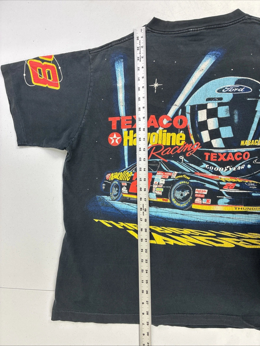 Vintage Ernie Ervin Havoline Yates Rocket Racing T-Shirt 2XL All Over Print