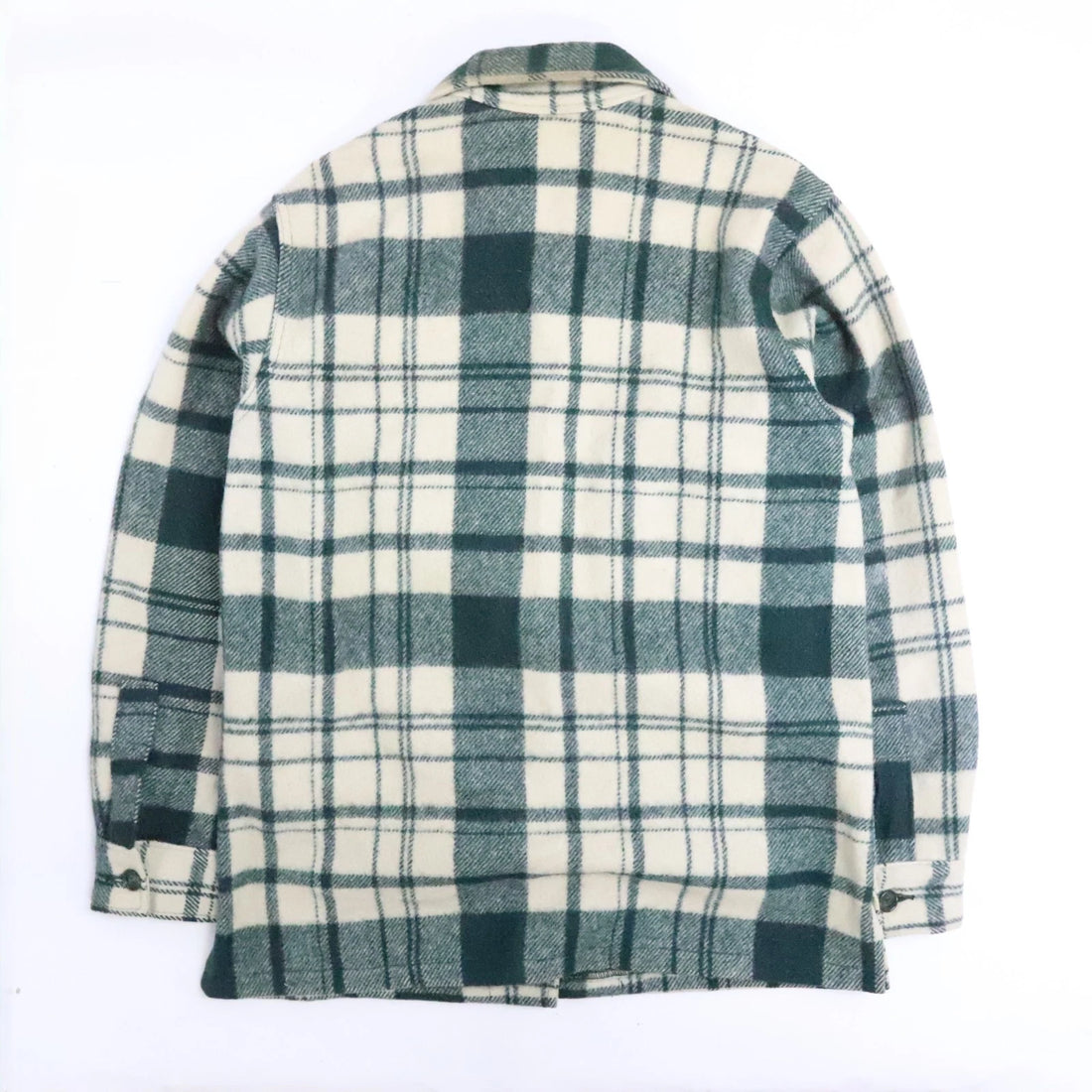 Vintage Woolrich Wool Shirt Jacket Size 38 Plaid 70s 80s