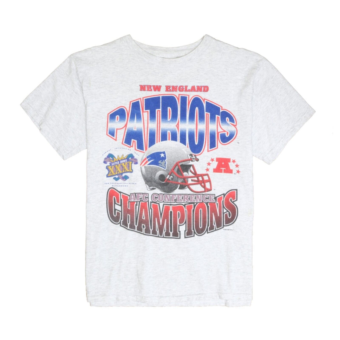 90s New England Patriots AFC Champs 97 NFL Football t-shirt XL