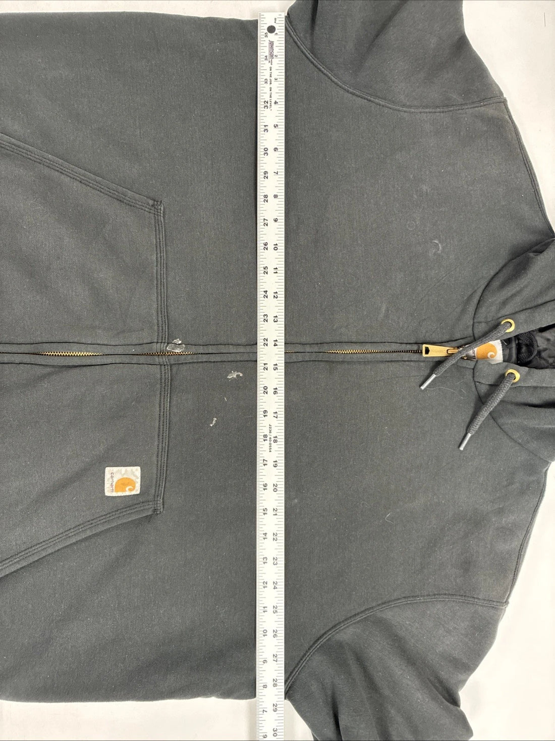 Carhartt Full Zip Sweatshirt Hoodie Size XL Black
