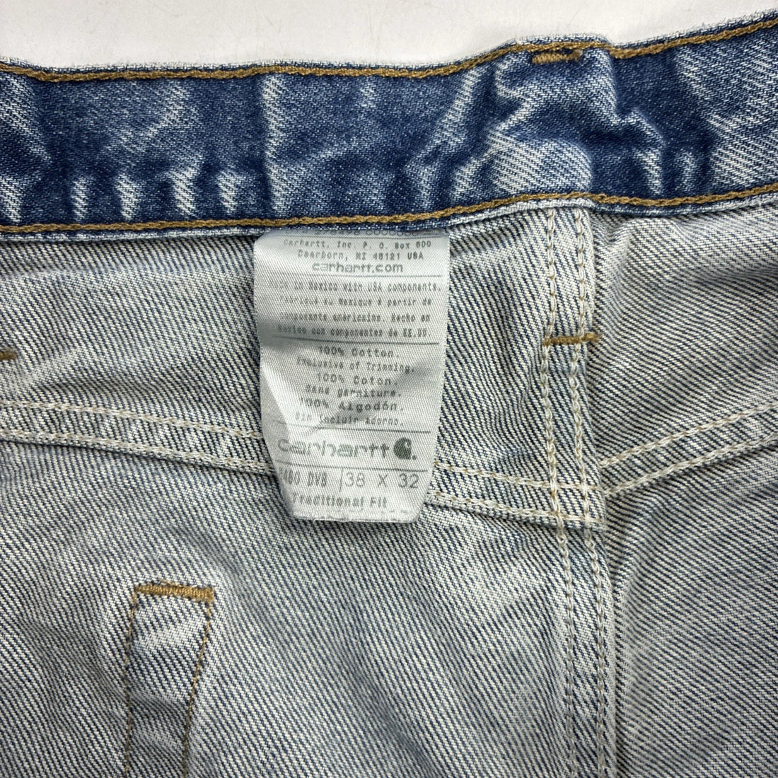 Carhartt Work Denim Jeans Pants Size 38 X 32 Blue