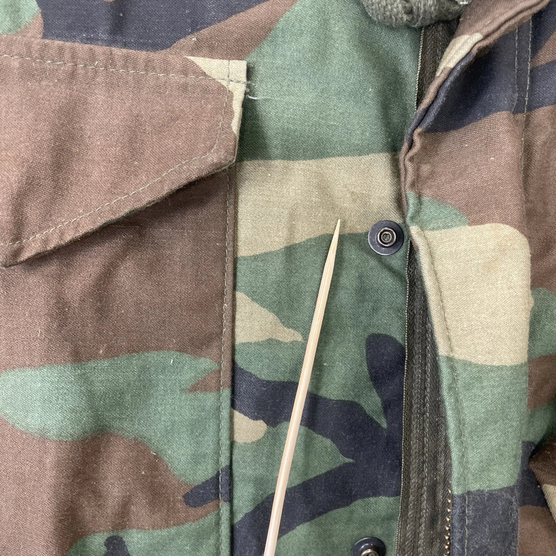 U.S. Army Camo Cold Weather Field Coat Jacket Size Small Short