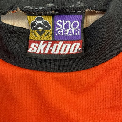 Vintage Ski-Doo X Team Snowmobile Racing Long Sleeve T-Shirt Large AOP