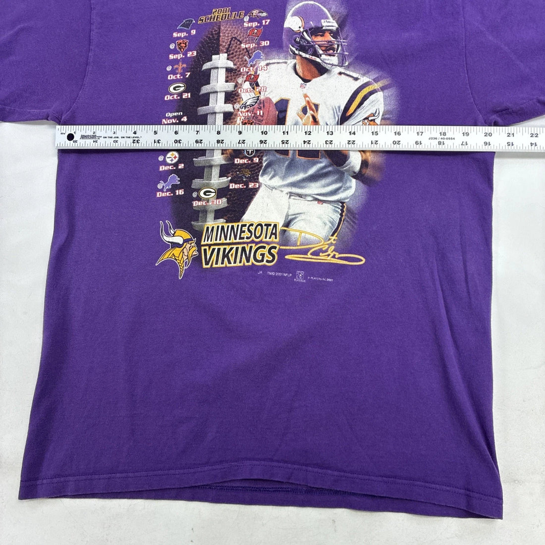 Vintage Minnesota Vikings Daunte Culpepper T-Shirt Size XL 2001 NFL