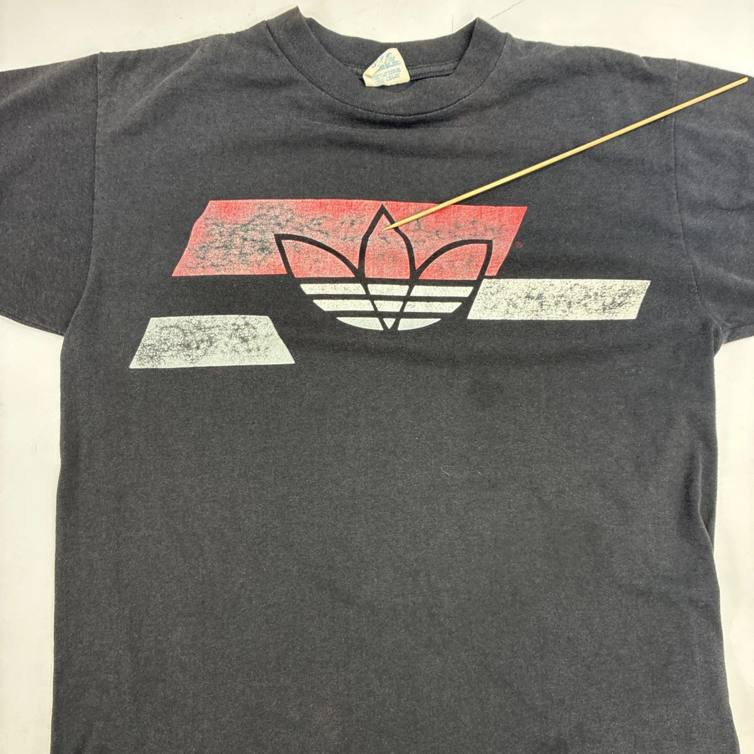 Vintage Adidas Trefoil T-Shirt Size Large 80s
