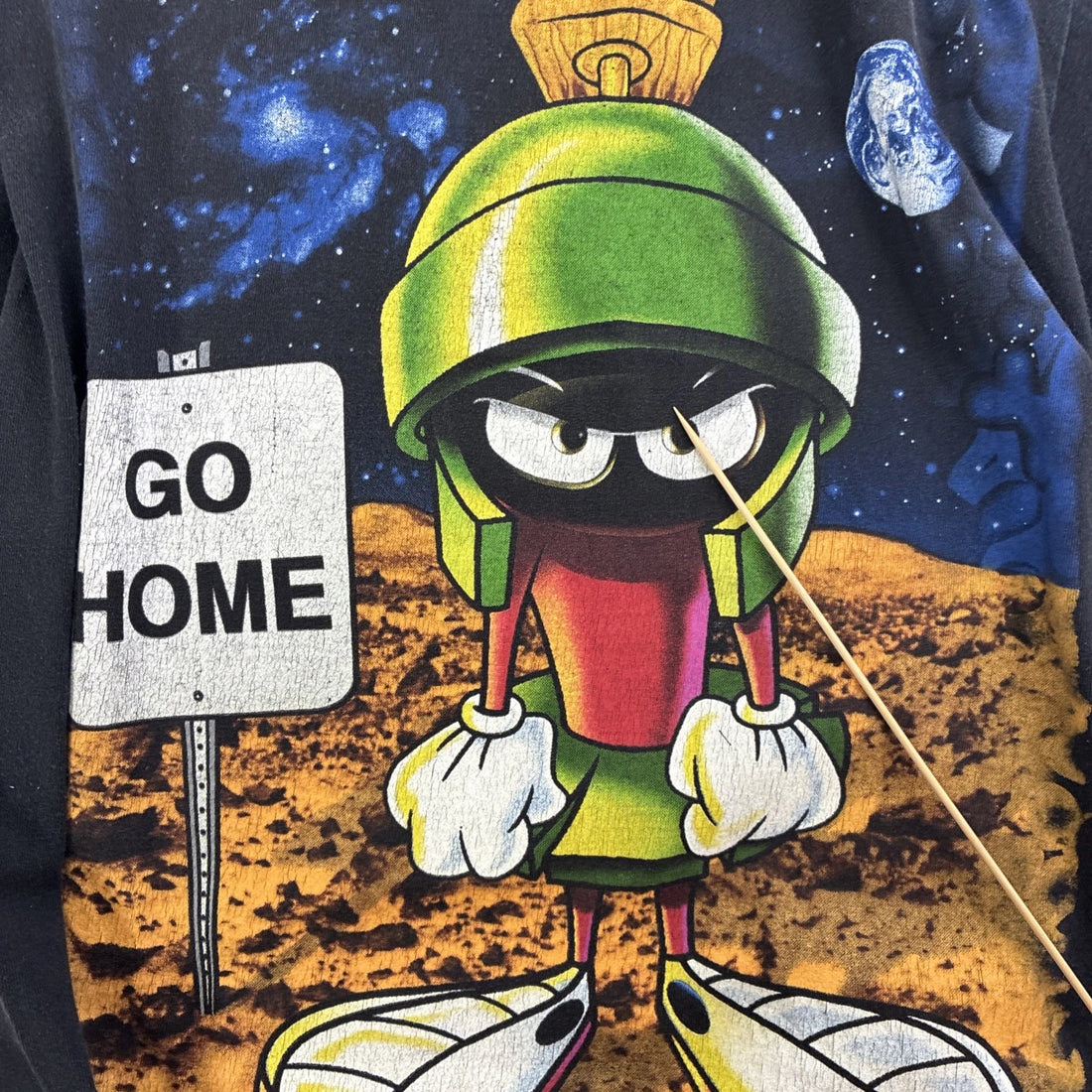 Vintage Marvin The Martian Looney Tunes T-Shirt Size Large 1997 90s