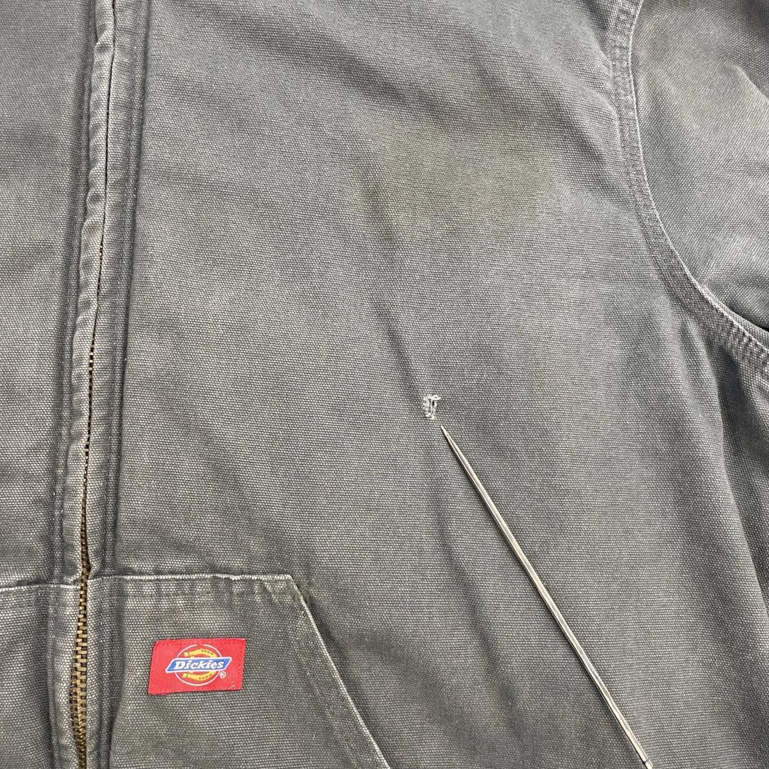 Dickies Canvas Bomber Work Jacket Size XL Green