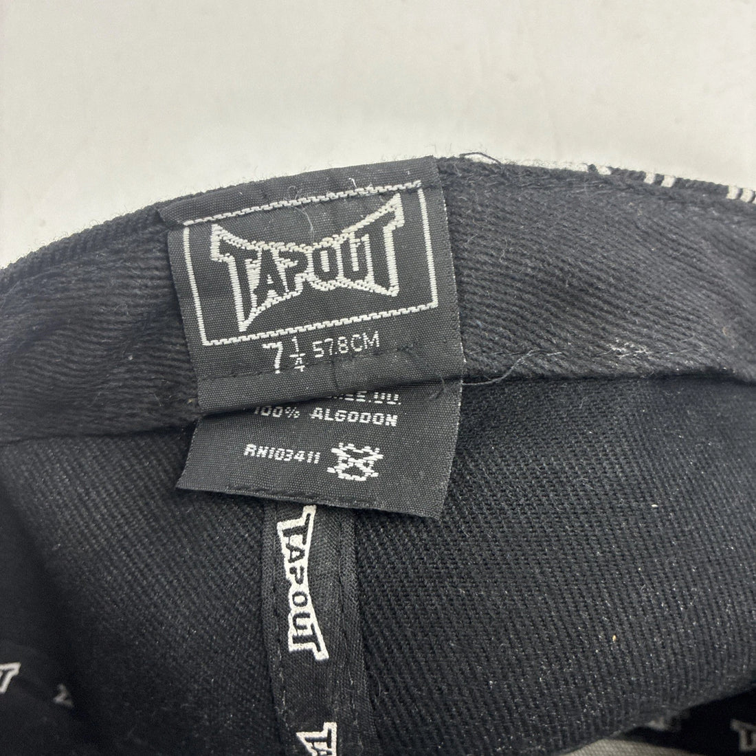 Tapout Fitted Hat Cap Size 7 1/4 Y2K