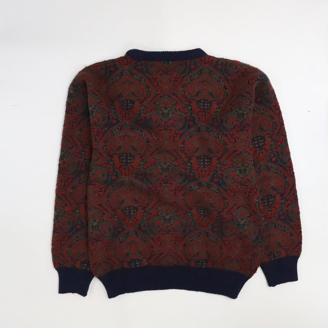 Vintage Peter England Wool Knit Crewneck Sweater Size Medium