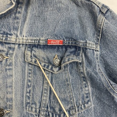 Vintage Coca-Cola Denim Jacket Size Large Coke Promo