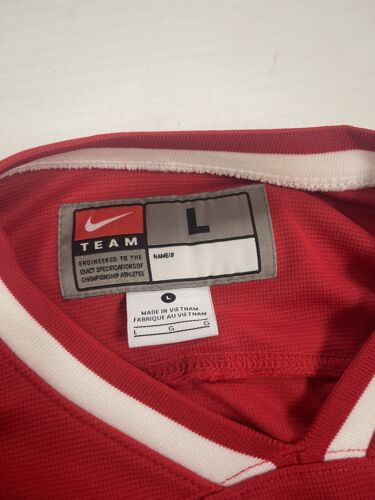 Team Canada Nike Hockey Jersey Size Large Red IIHF