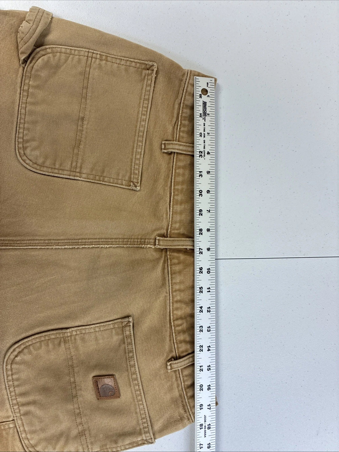 Carhartt Canvas Carpenter Work Pants Size 38 X 32 Brown
