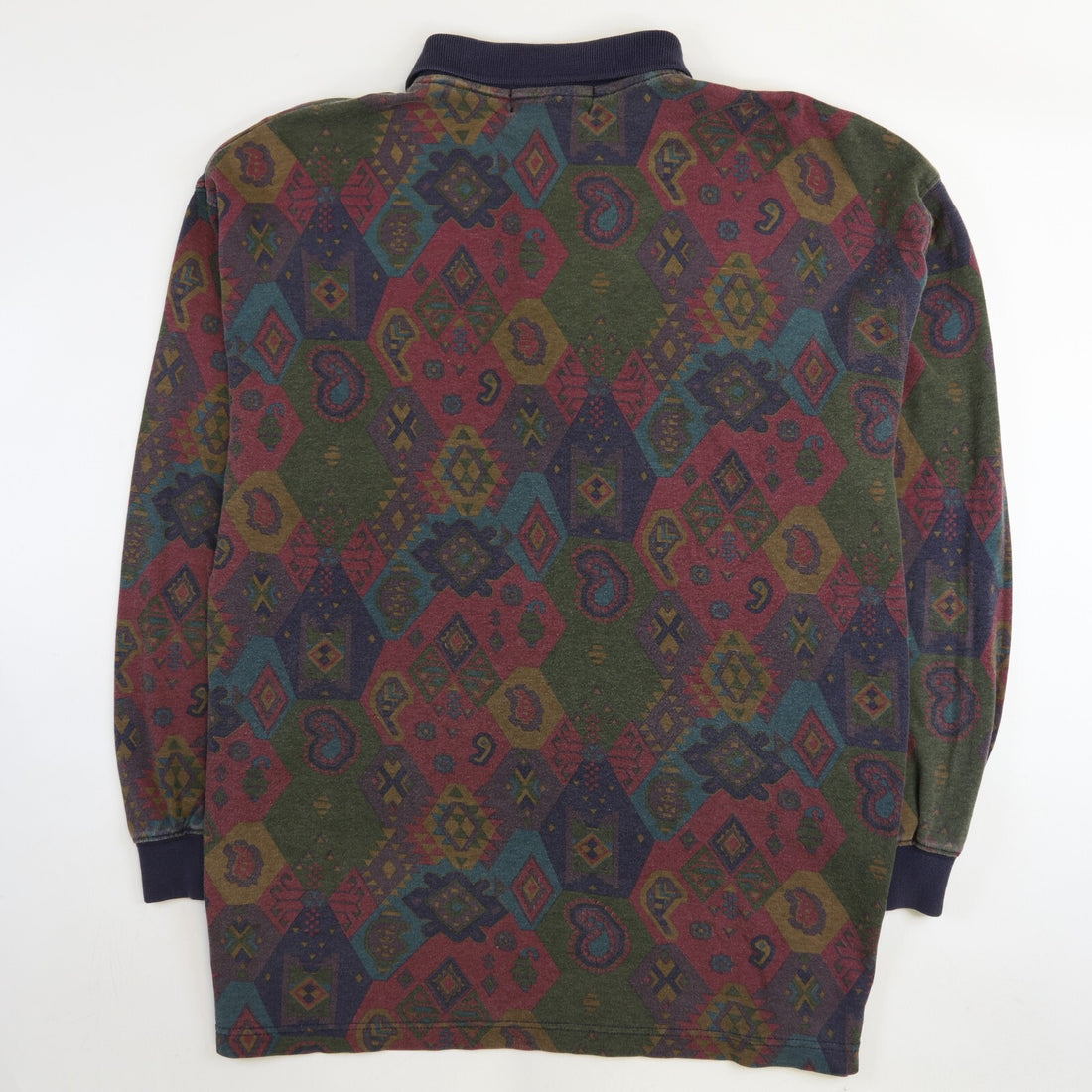 Vintage Riggins Paisley Shirt Size Large All Over Print