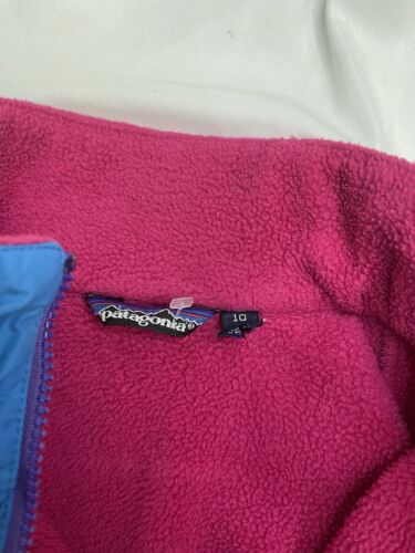 Vintage Patagonia Fleece Jacket Womens Size 10 Pink Pullover