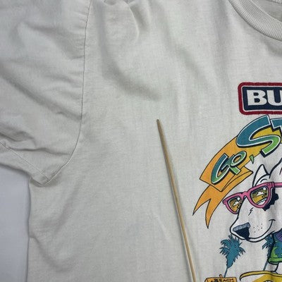 Vintage Bud Light Spuds Mackenzie T-Shirt Size XL Beer Promo