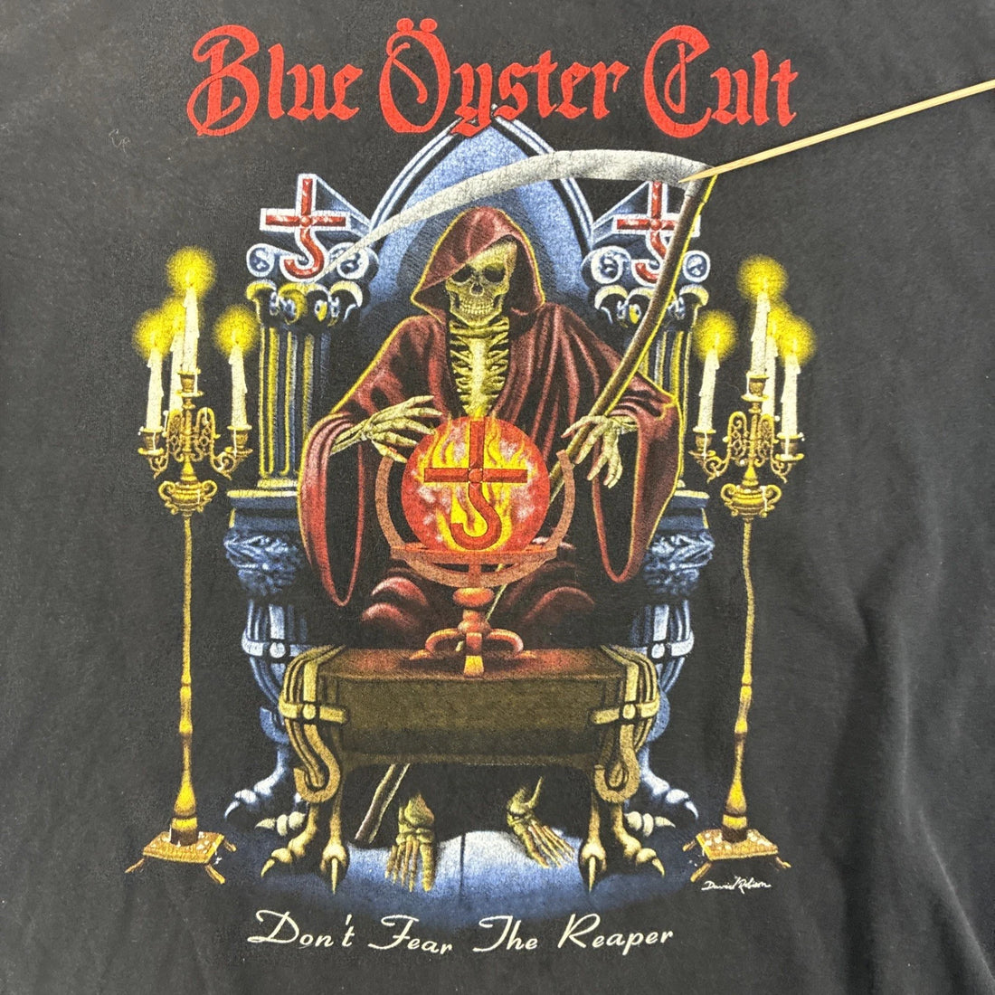 Vintage Blue Oyster Cult Don't Fear The Reaper Band T-Shirt Size Large