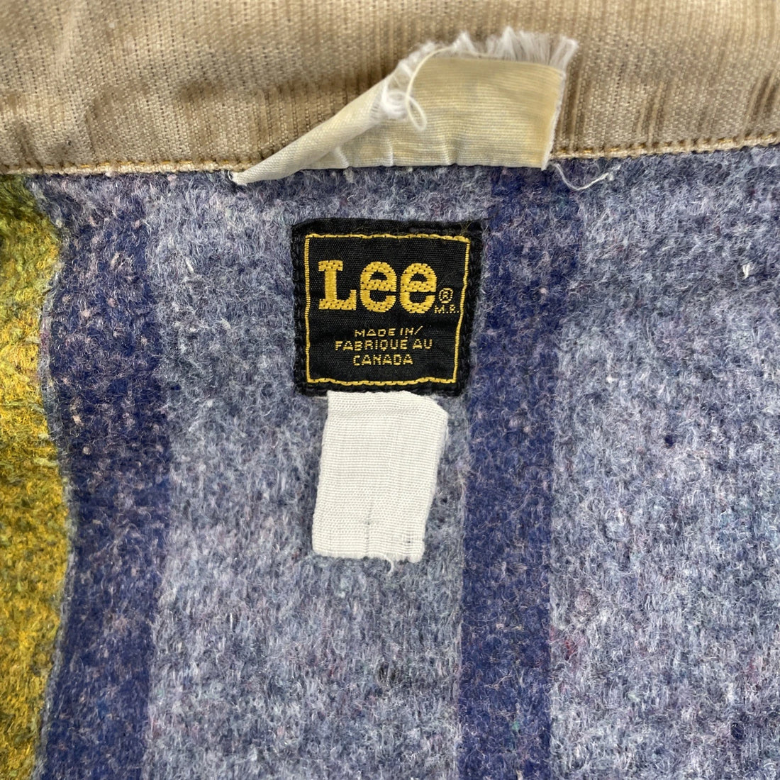 Vintage Lee Blanket Lined Denim Trucker Jacket Size 44 L
