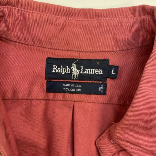 Polo Ralph Lauren Button Up Shirt Size Large Pink