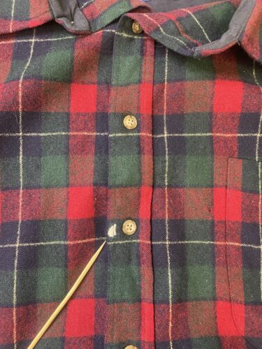 Pendleton Wool Lodge Button Up Shirt Size XL Tartan Plaid